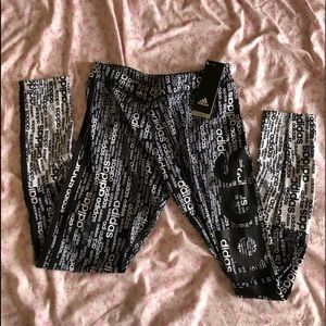 NWT Adidas drifit leggings! Kids XL, women’s small